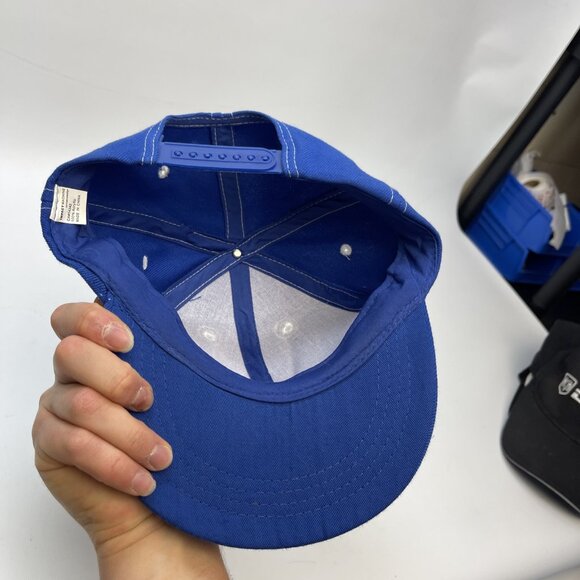 Y2K Bud Light Beer Trucker Baseball Hat Snapback Blue / White Cap Baseball - Picture 12 of 13